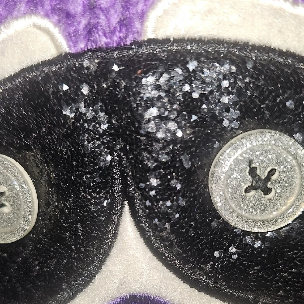 Place Girls Black & Purple Raccoon Knit Hat 8+